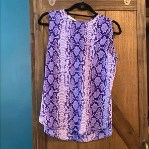 Equipment Silk Sleeveless Top, Size M